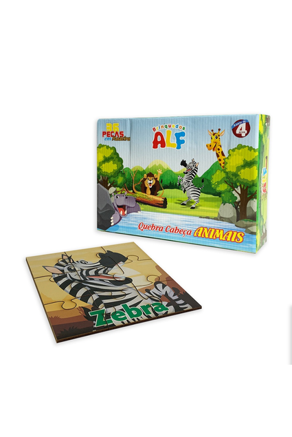 Jogo Educativo Infantil em madeira Alf - Alfabeto